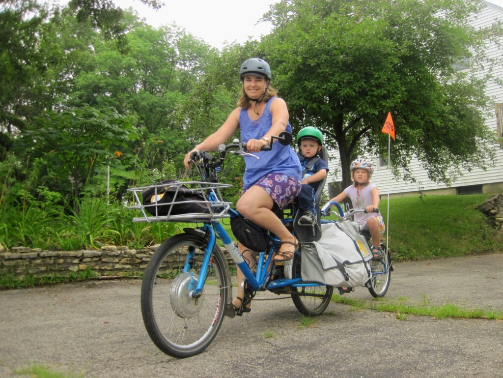 Riding on the East Bay Bike Path with the family is a fun thing to do in Rhode Island.