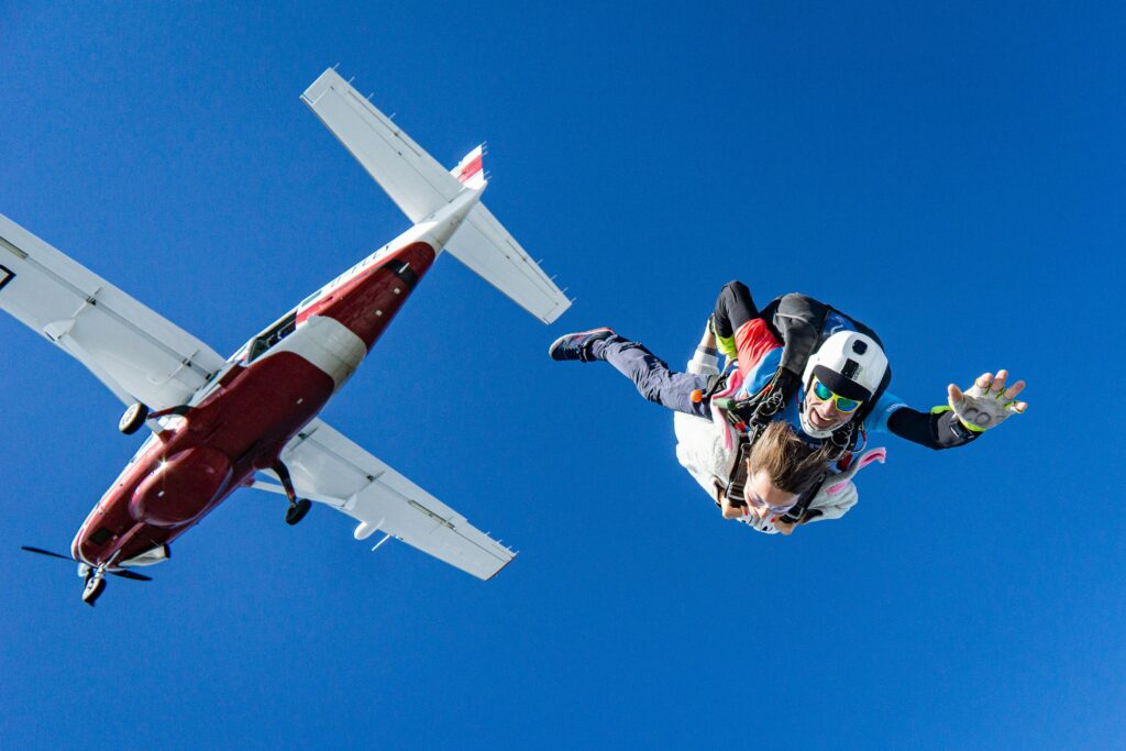 Skydiving is one of the best things to do in Rhode Island. 