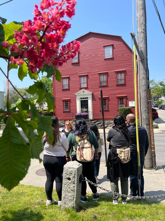 People on Newport Rhode Island food tour.
