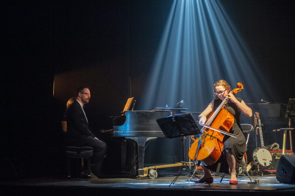 Classical musicians performing. 